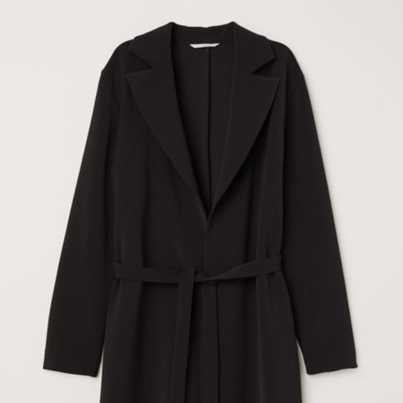 Artizia Babaton Tie-Up Black Trench Coat - Picture 1 of 7